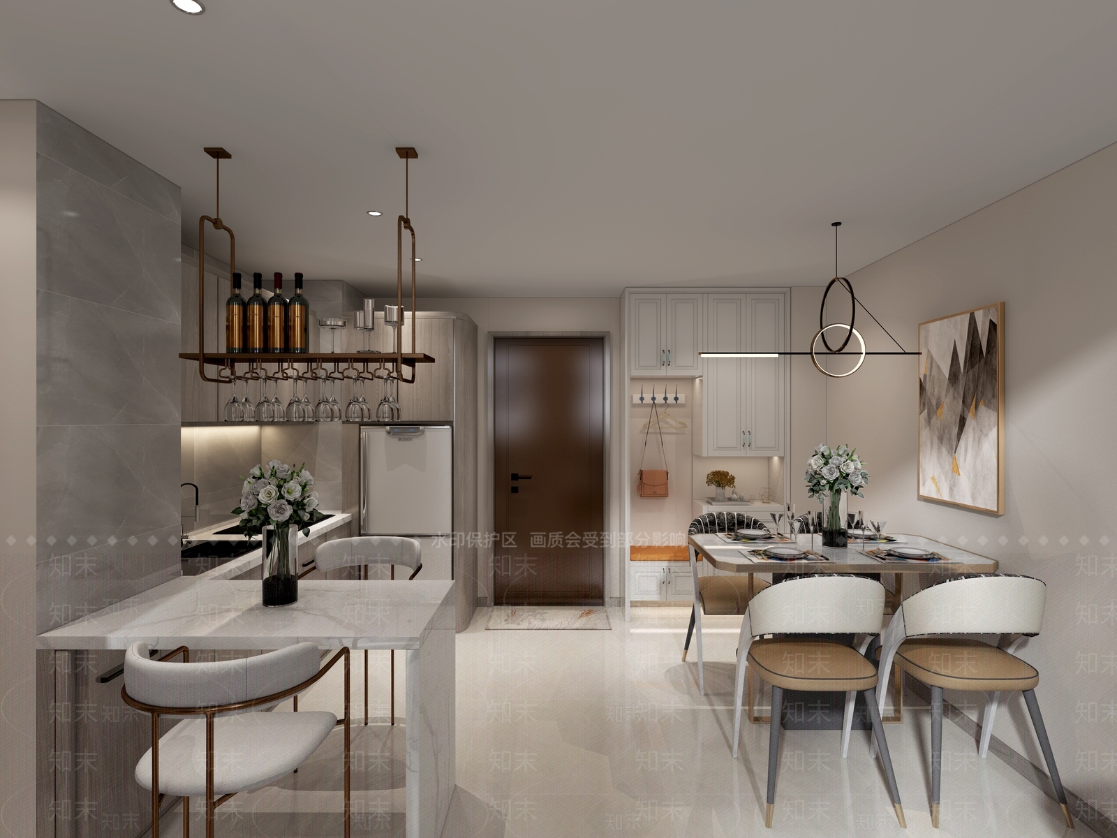 现代单身公寓3D模型下载【ID:1106610648】