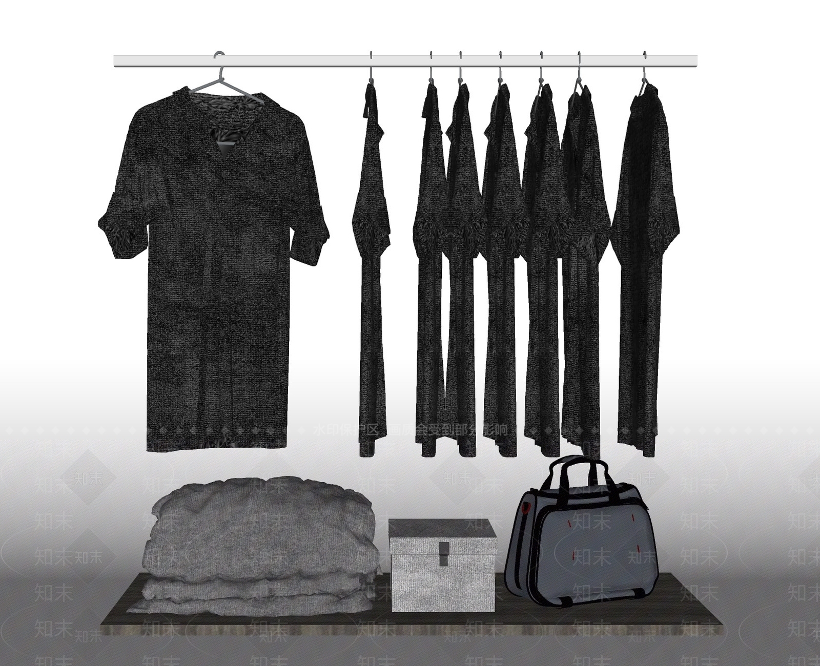 现代服装SU模型下载【ID:1106630404】