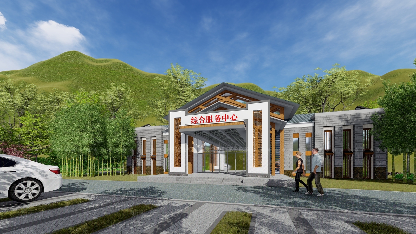中式其它小公建SU模型下载【ID:1106631139】