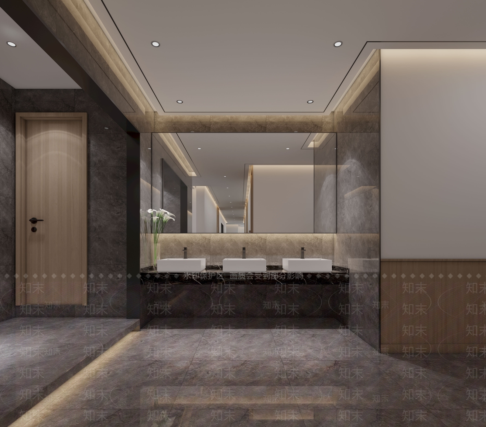 现代公共卫生间3D模型下载【ID:1106631283】