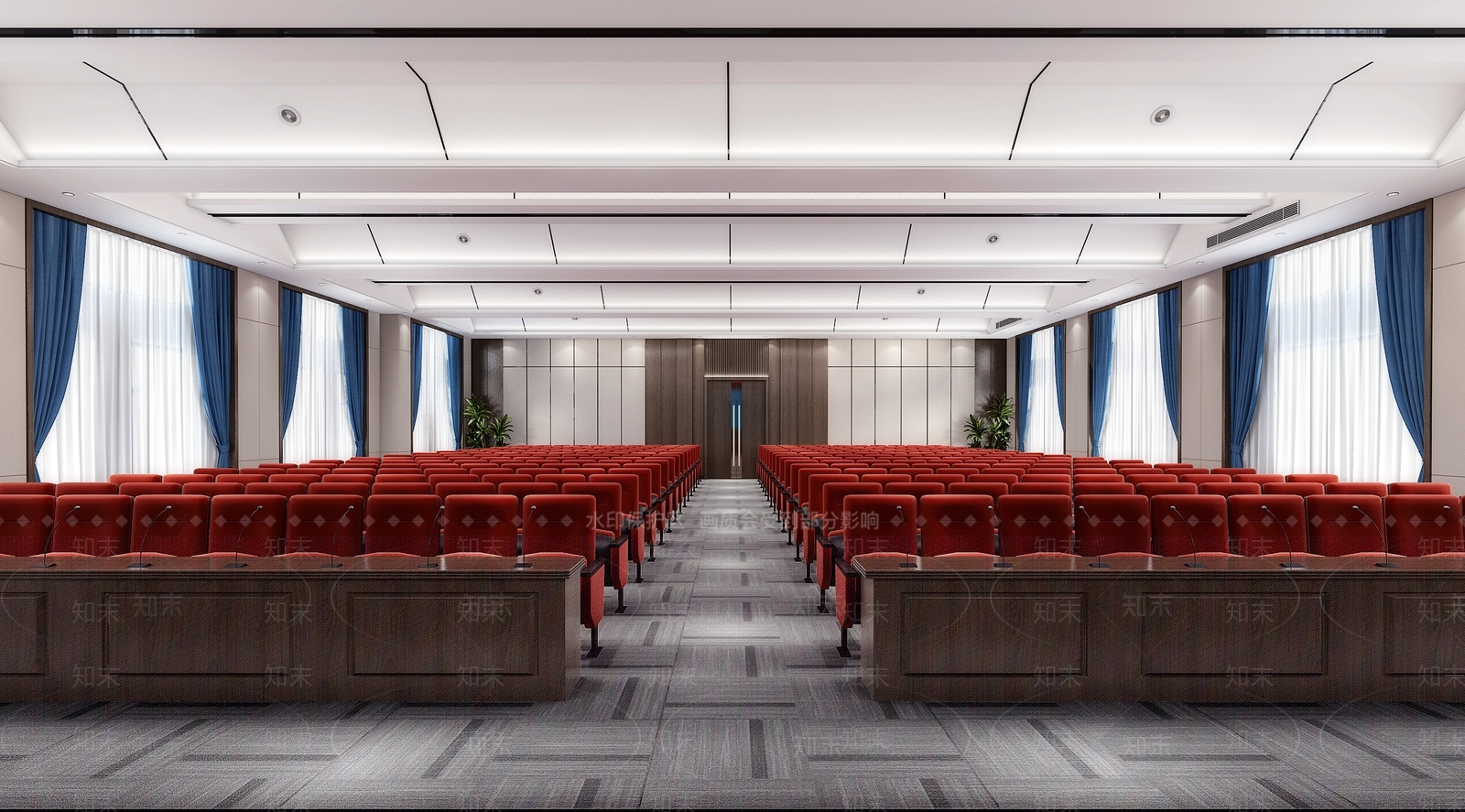 现代报告厅3D模型下载【ID:1106644684】