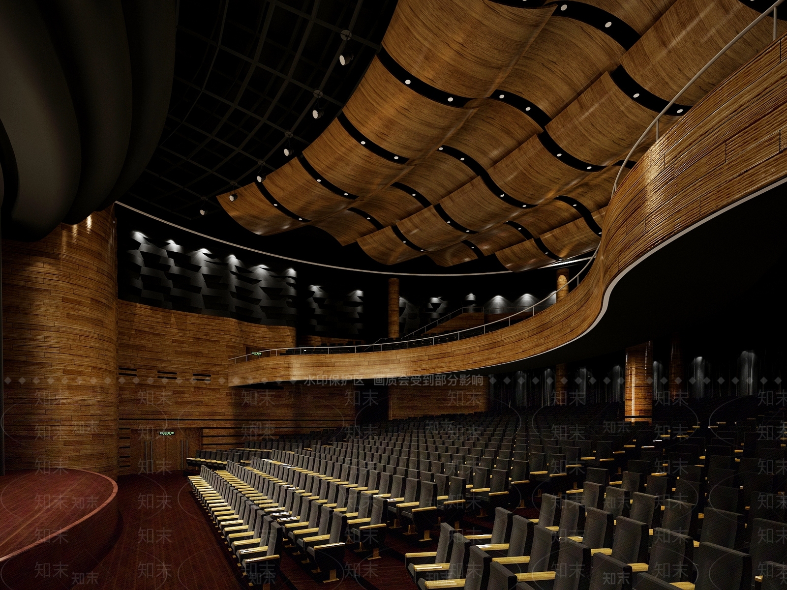 现代报告厅3D模型下载【ID:1106654715】