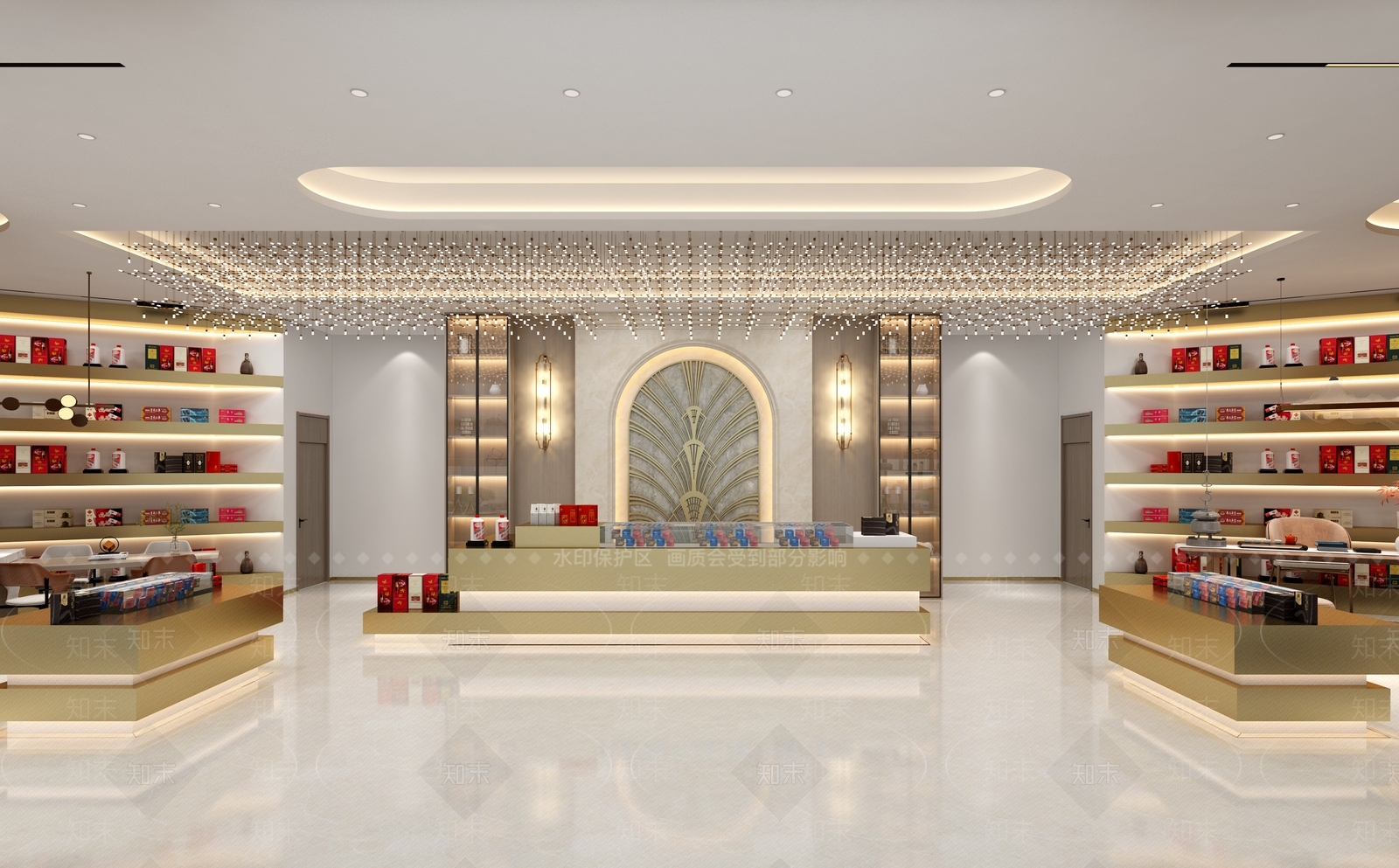 现代烟酒店3D模型下载【ID:1106654107】