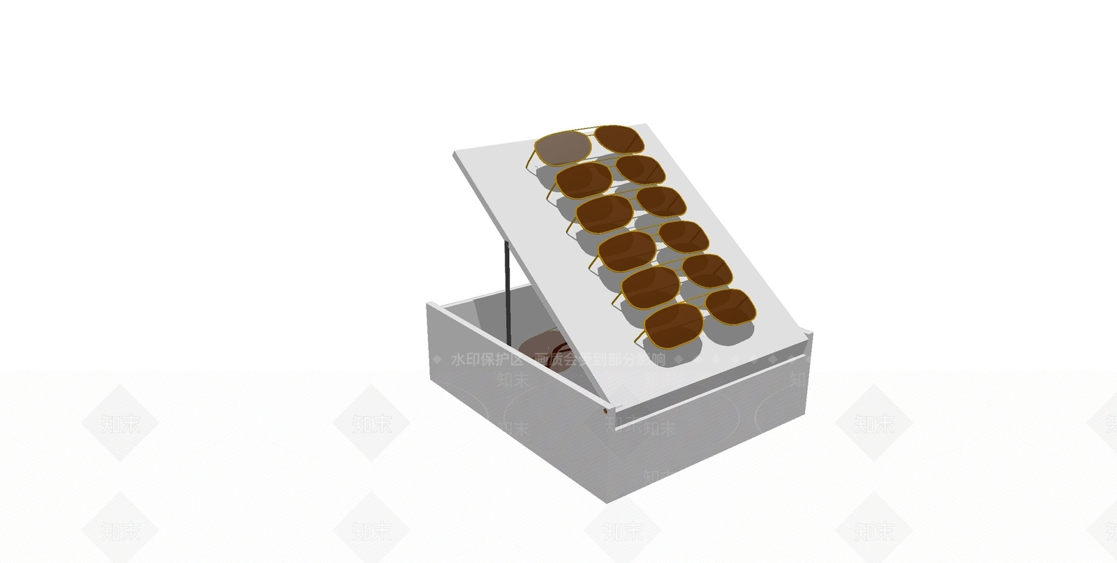 现代眼镜SU模型下载【ID:1106658458】
