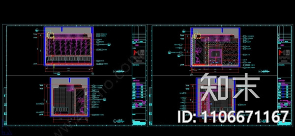 半岛会所cad施工图下载【ID:1106671167】