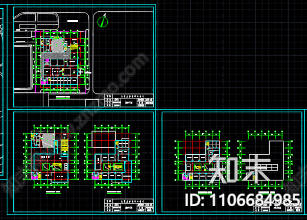 活动中心设计cad施工图下载【ID:1106684985】