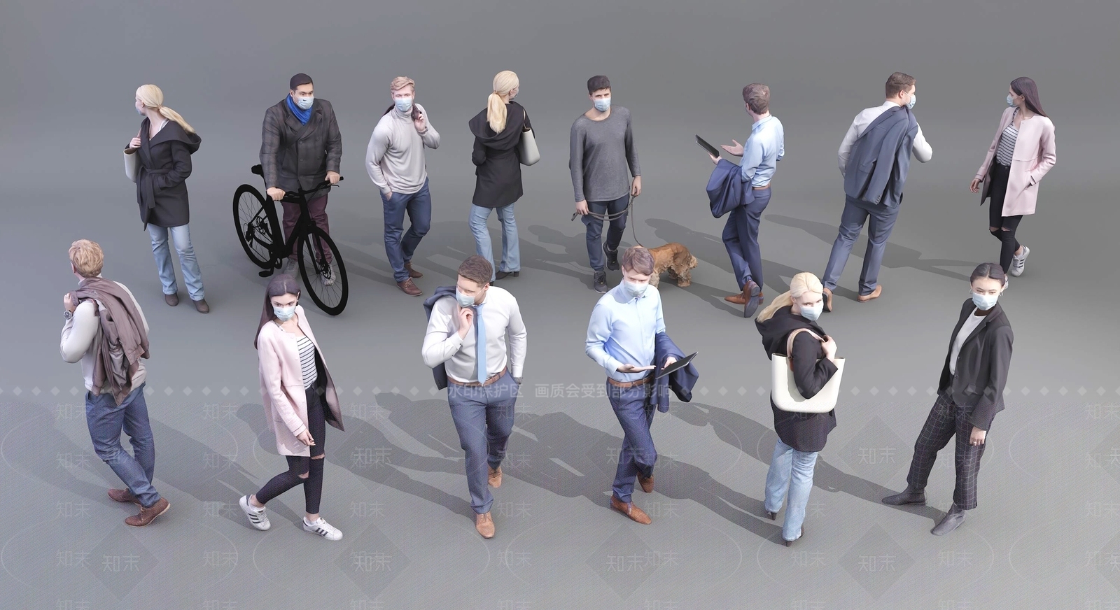 现代多人3D模型下载【ID:1106689707】