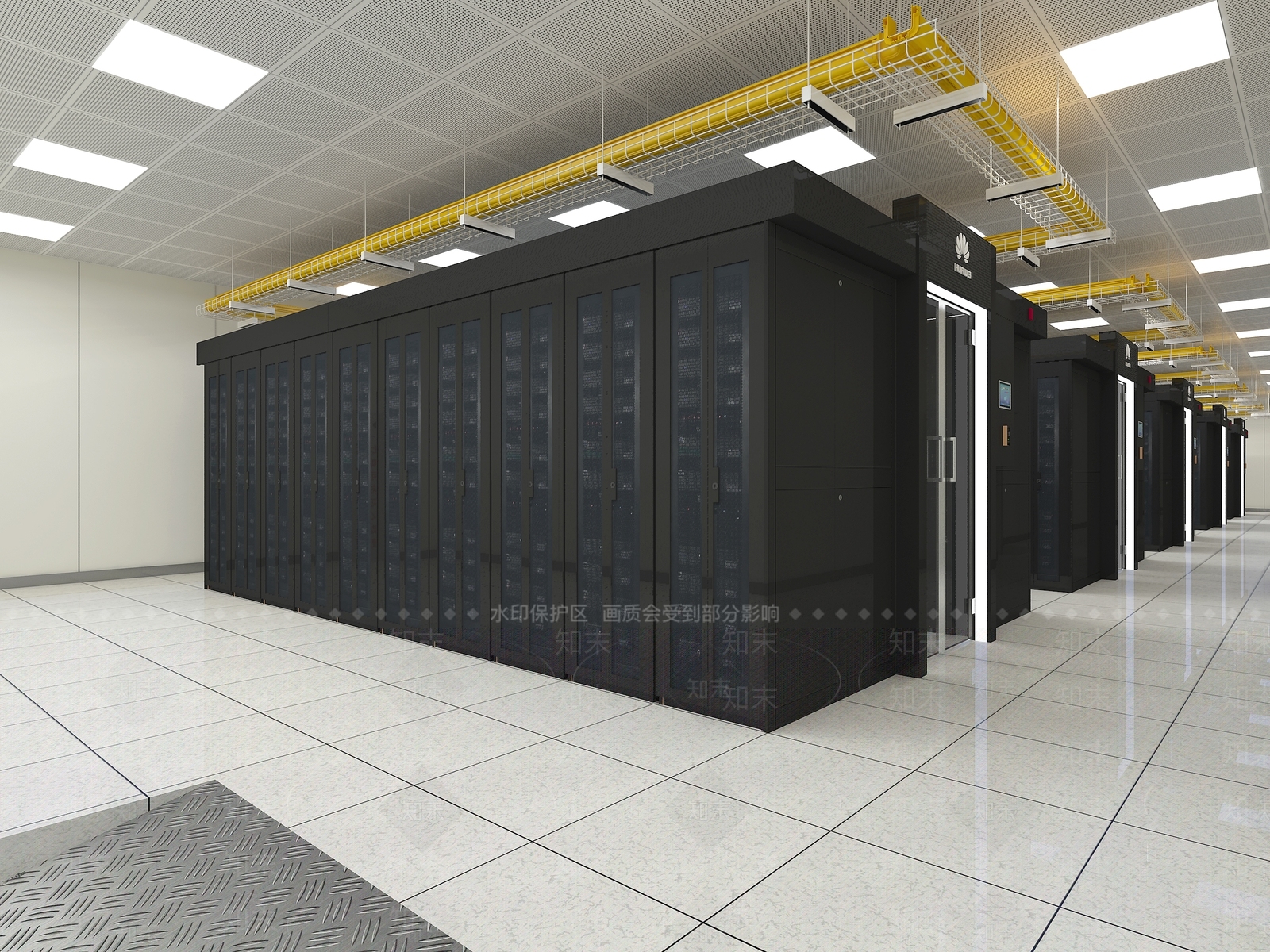 现代工业设备3D模型渲染效果图