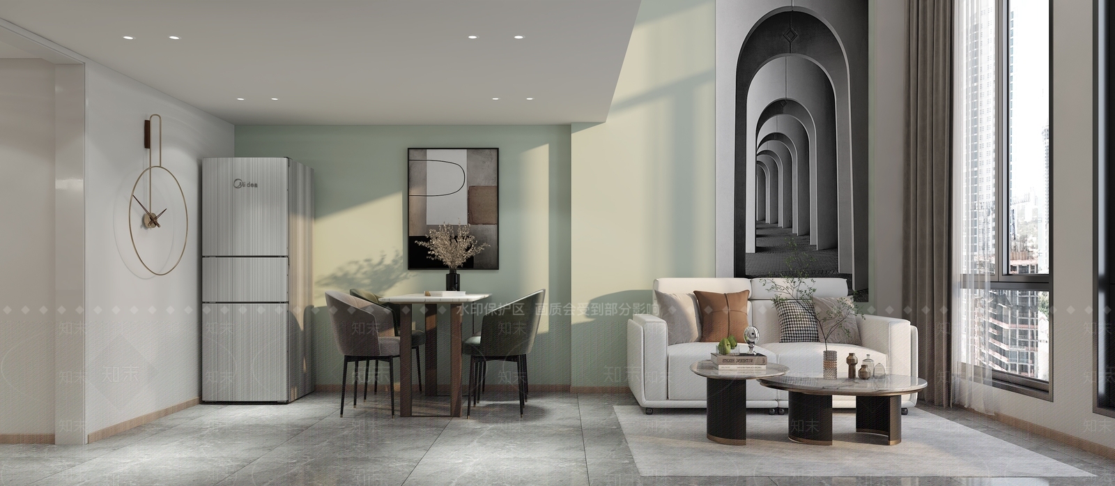 现代单身公寓3D模型下载【ID:1106696576】
