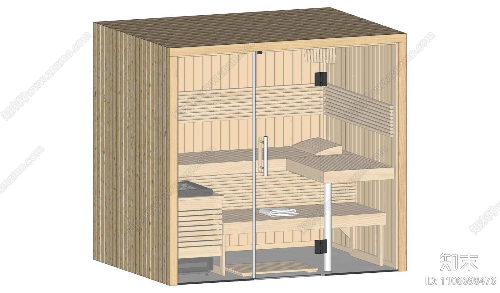 现代桑拿房SU模型下载【ID:1106698476】