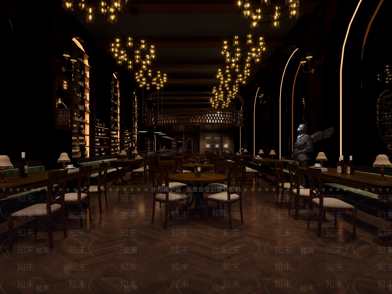美式酒吧3D模型下载【ID:1106703881】