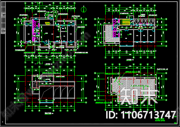 半城客运站建筑施工图cad施工图下载【ID:1106713747】