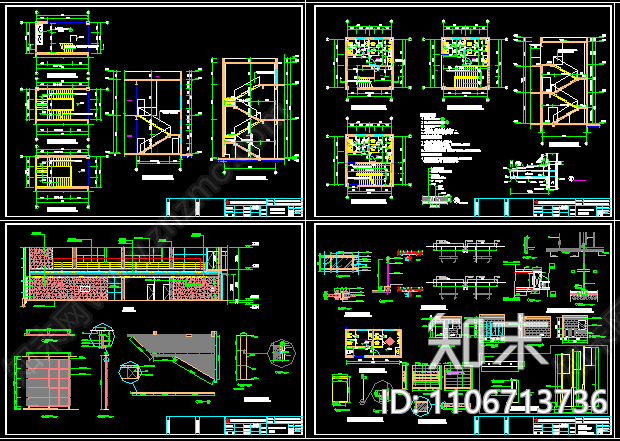 4s店CAD图纸施工图下载【ID:1106713736】