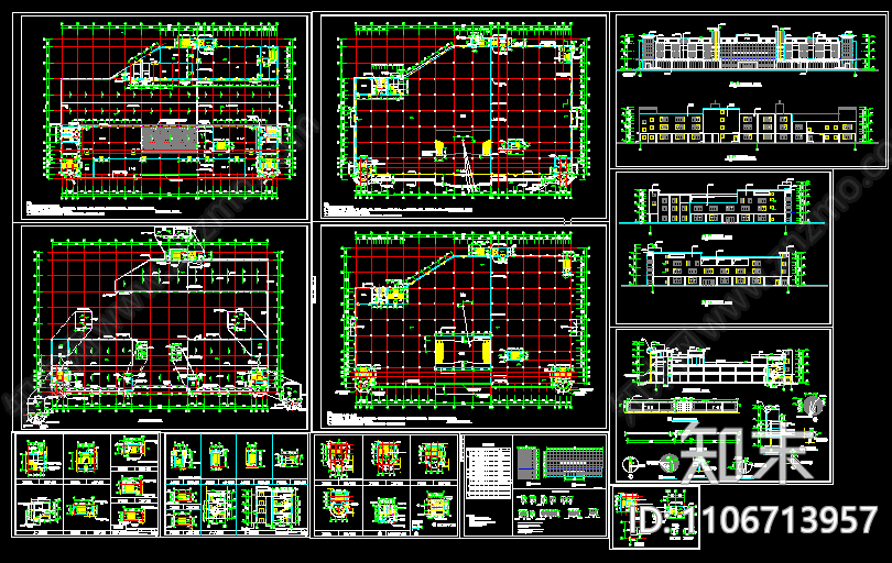 大型超市CAD施工图施工图下载【ID:1106713957】