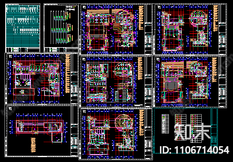 中央空调系统设计CAD施工图下载【ID:1106714054】