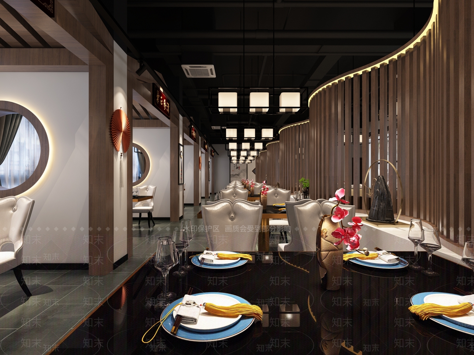 现代火锅店3D模型下载【ID:1106719803】
