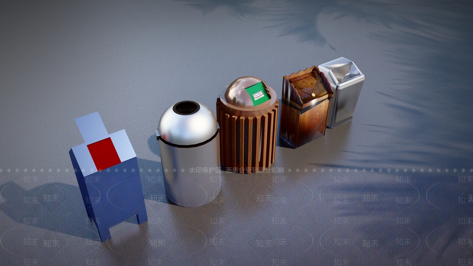现代垃圾桶SU模型下载【ID:1106724002】