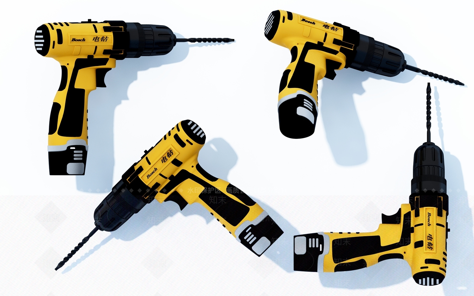 现代电钻3D模型下载【ID:1106725773】