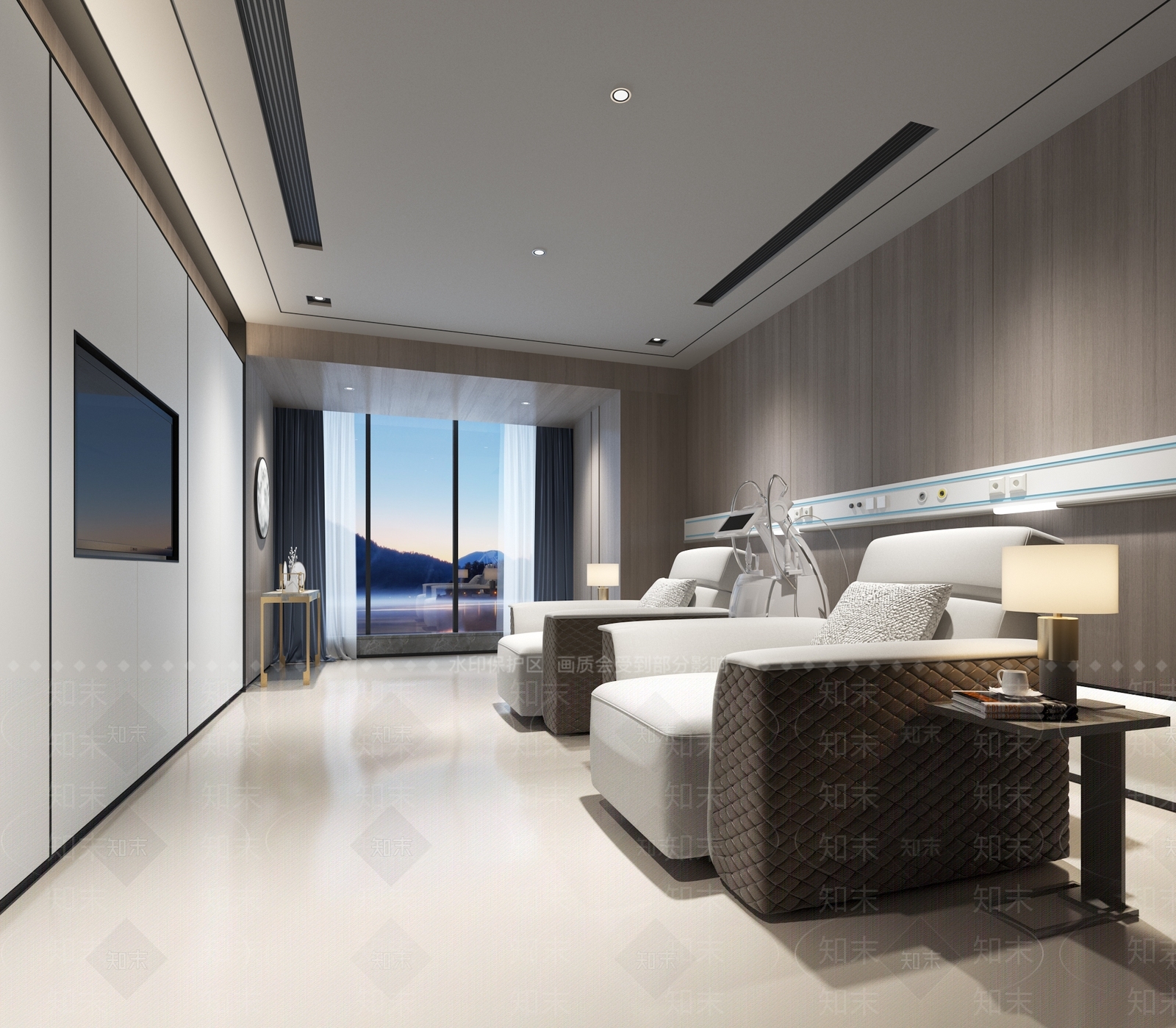 现代医院病床3D模型下载【ID:1106745689】