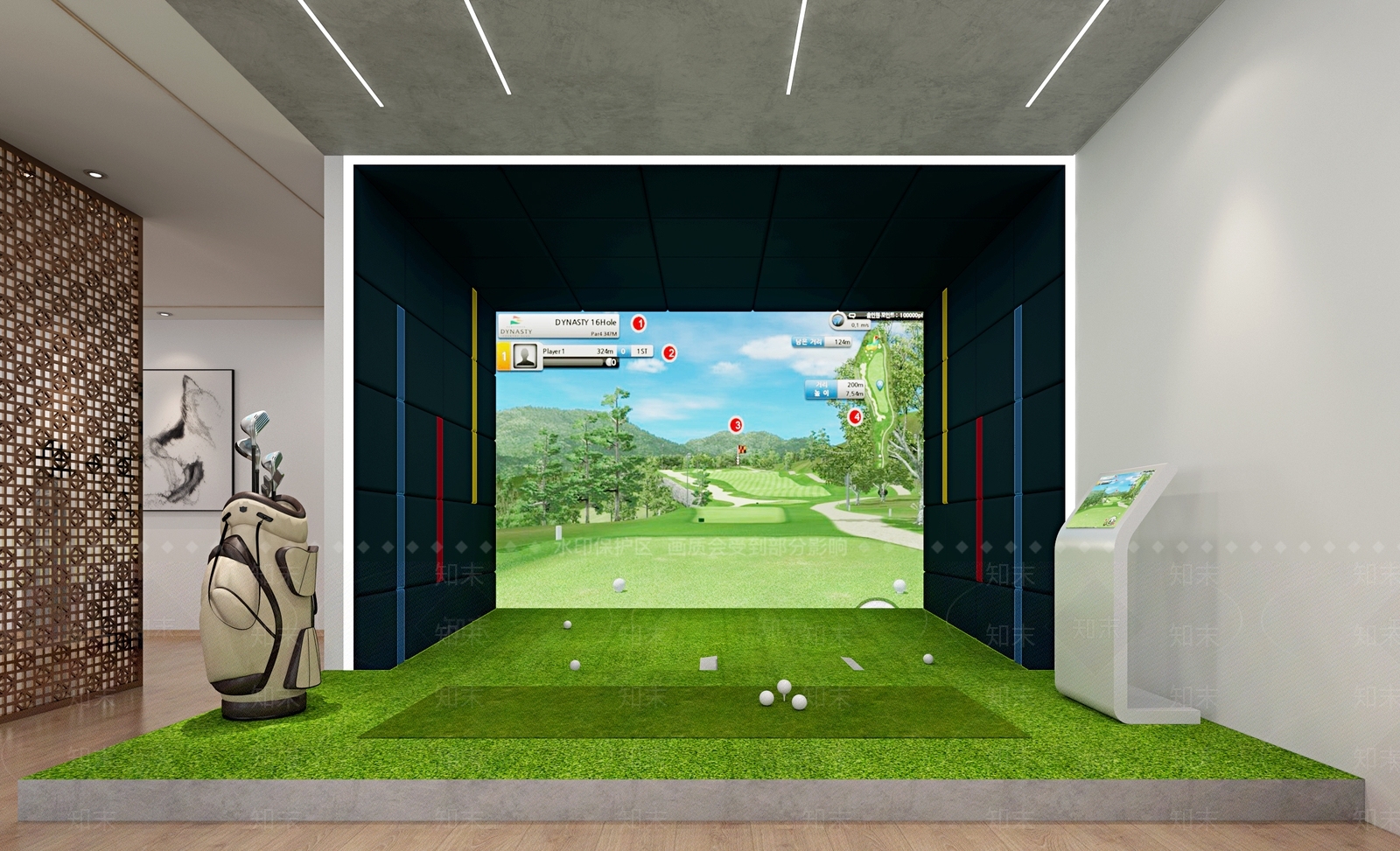 新中式健身房3D模型下载【ID:1106751983】