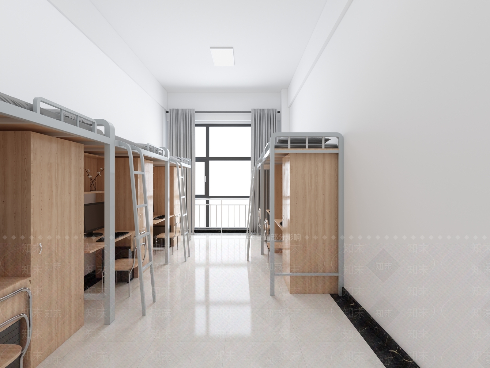 现代学校宿舍3D模型下载【ID:1106749154】
