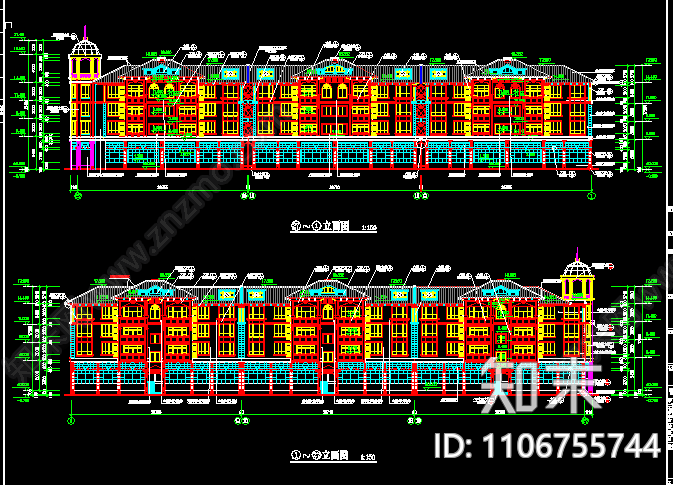 独立小型别墅CAD施工图下载【ID:1106755744】