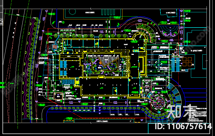 学校CAD平面布置图施工图下载【ID:1106757614】