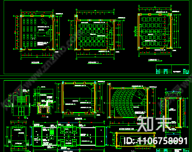 小学教学楼CAD施工图下载【ID:1106758091】