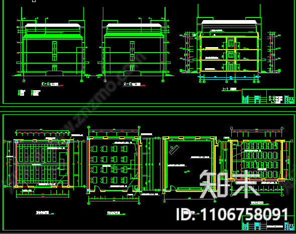 小学教学楼CAD施工图下载【ID:1106758091】