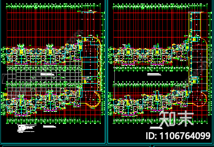 小区住宅cad施工图下载【ID:1106764099】