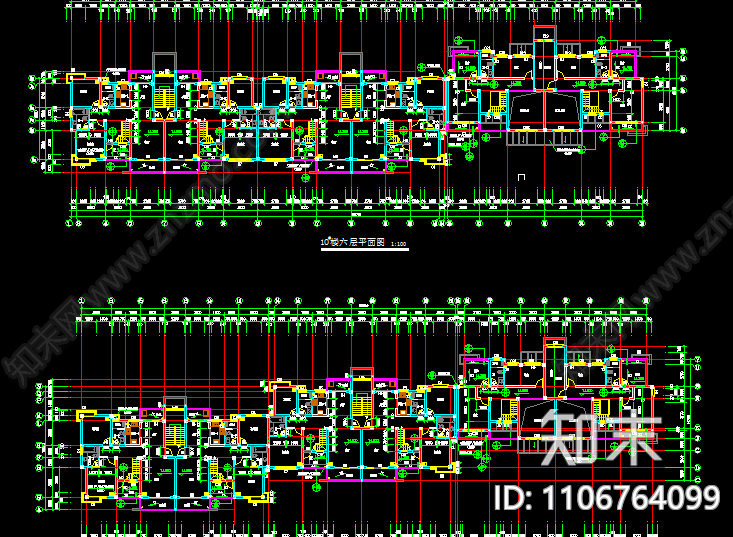 小区住宅cad施工图下载【ID:1106764099】