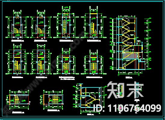 小区住宅cad施工图下载【ID:1106764099】