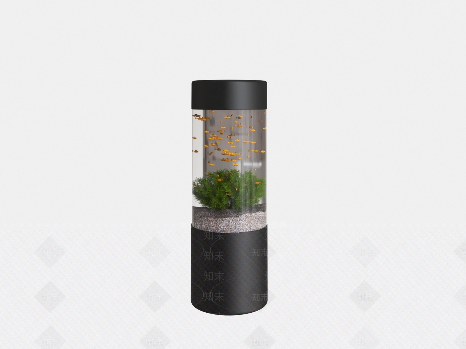 现代鱼缸水族3D模型下载【ID:1106765673】