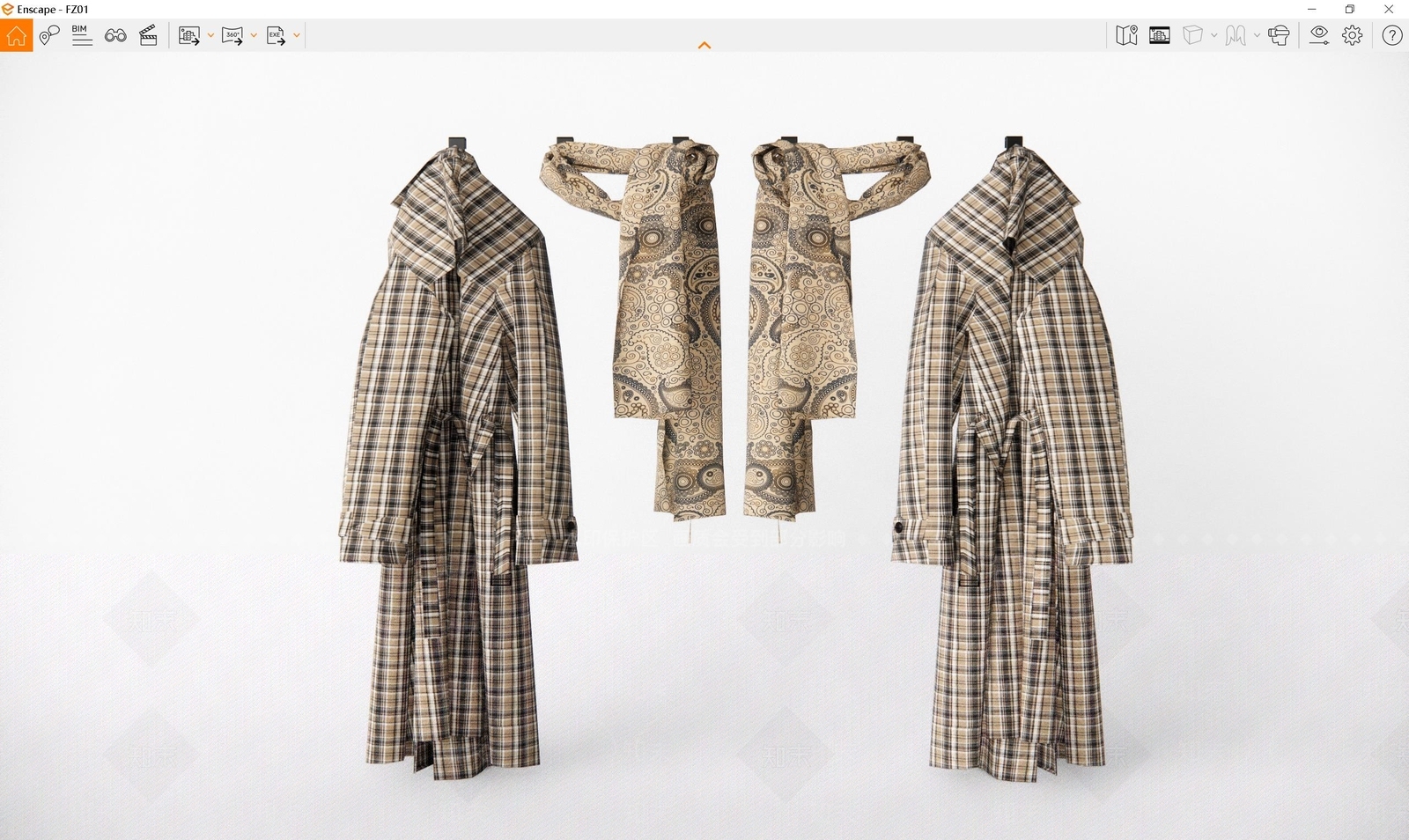 现代服装SU模型下载【ID:1106767054】