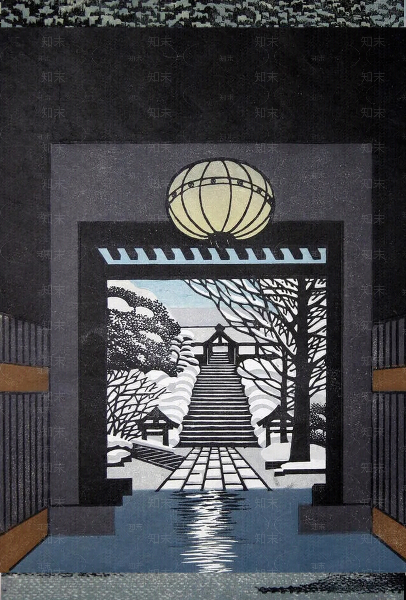 日式浮世绘装饰画贴图下载【ID:1106769806】