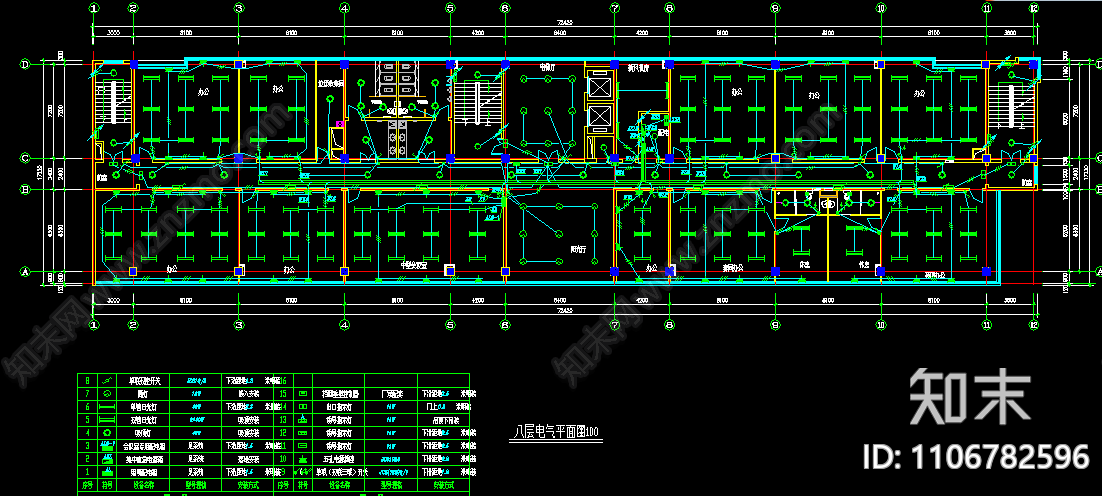 办公楼强弱电施工CAD图施工图下载【ID:1106782596】