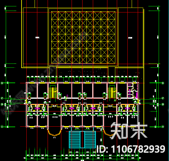 三层养老院cad施工图下载【ID:1106782939】