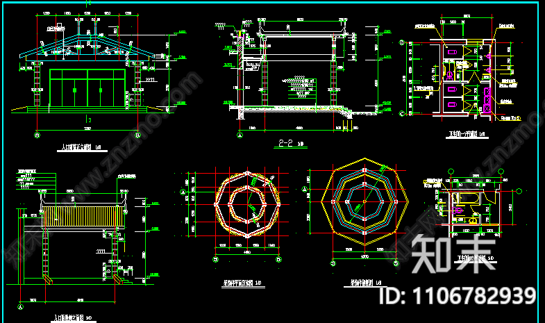 三层养老院cad施工图下载【ID:1106782939】