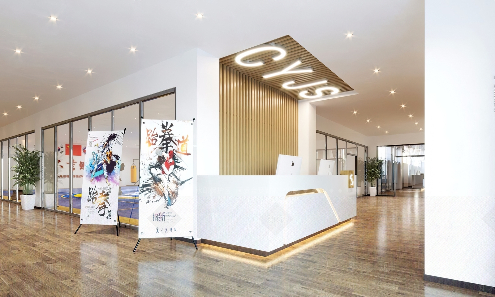现代健身房前台3D模型下载【ID:1106801888】