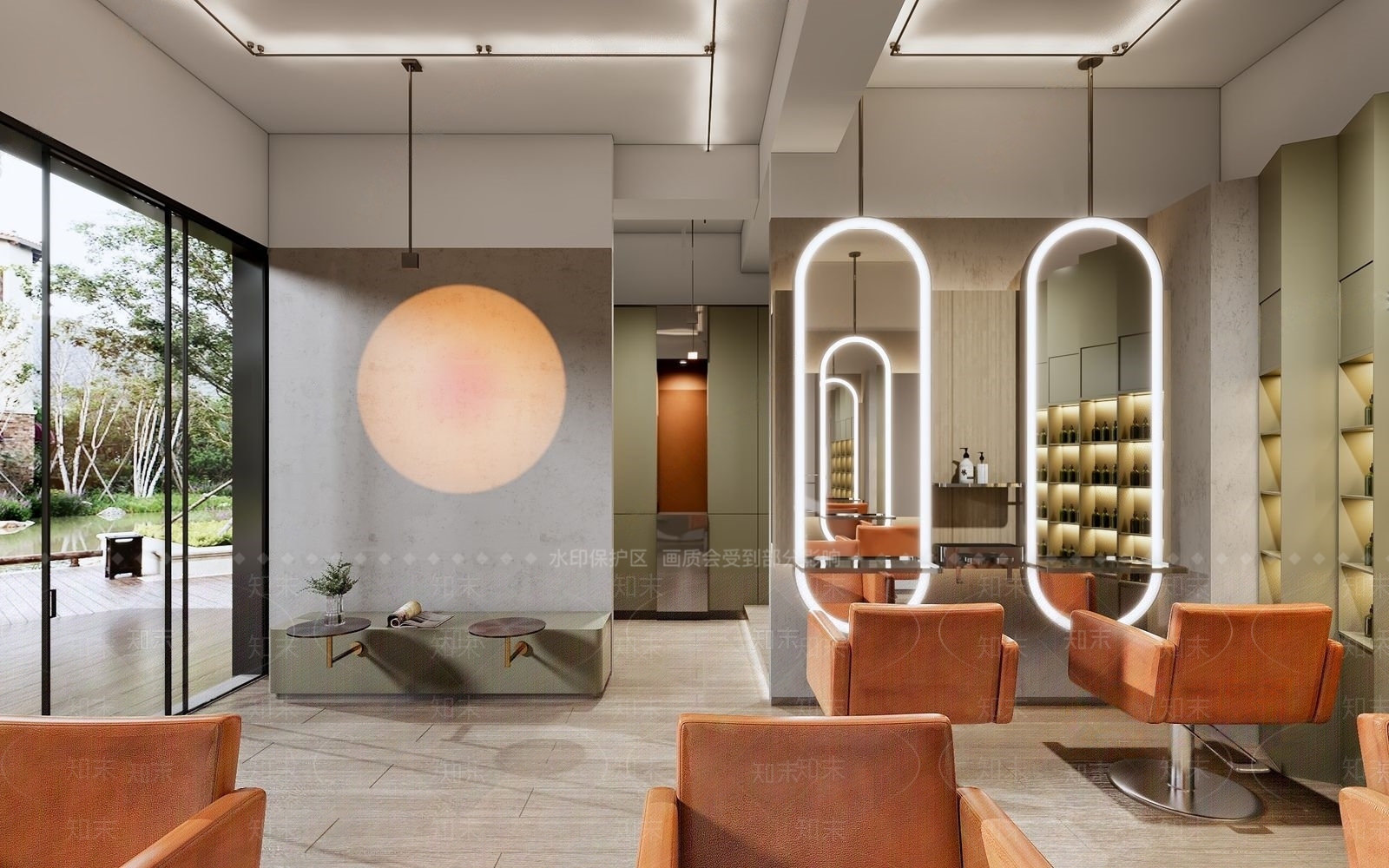 现代美发店3D模型下载【ID:1106802183】