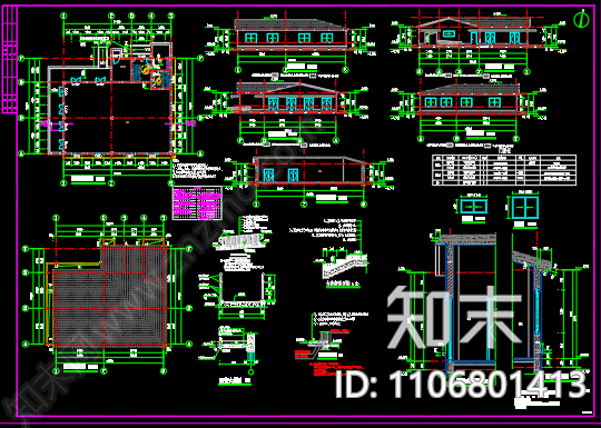 洪安新村建设工程商业配套公厕建筑图cad施工图下载【ID:1106801413】