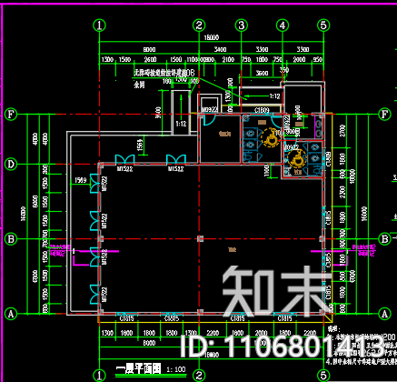 洪安新村建设工程商业配套公厕建筑图cad施工图下载【ID:1106801413】