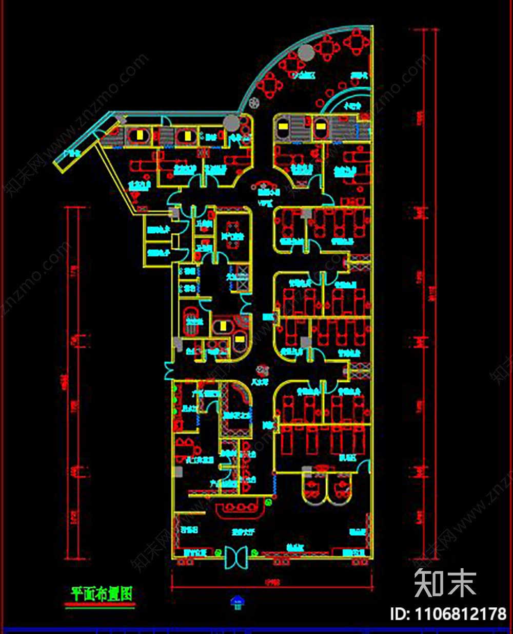 SPA美容会所cad施工图下载【ID:1106812178】