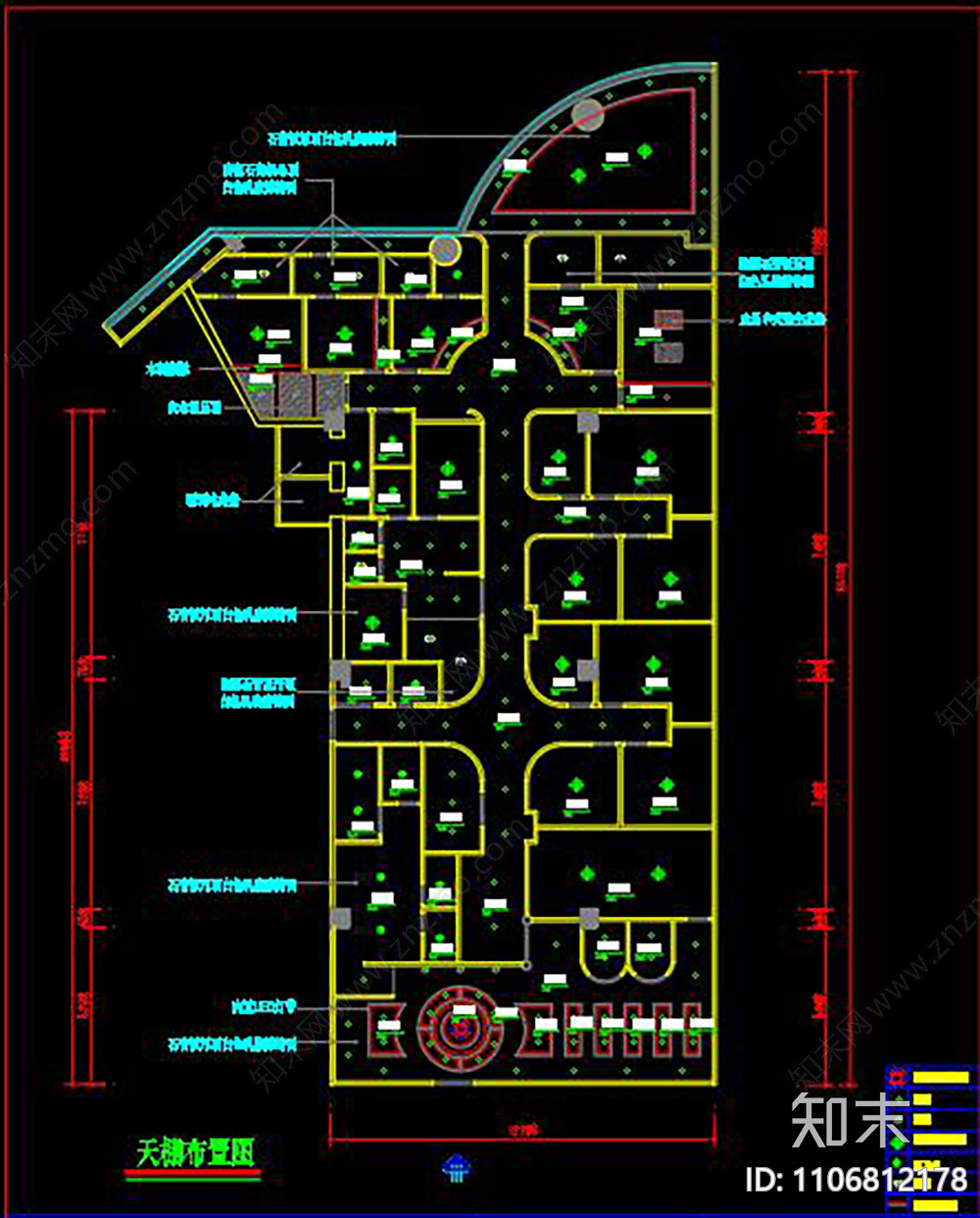 SPA美容会所cad施工图下载【ID:1106812178】