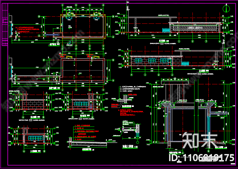 妇幼保健院南门建筑图施工图下载【ID:1106819175】