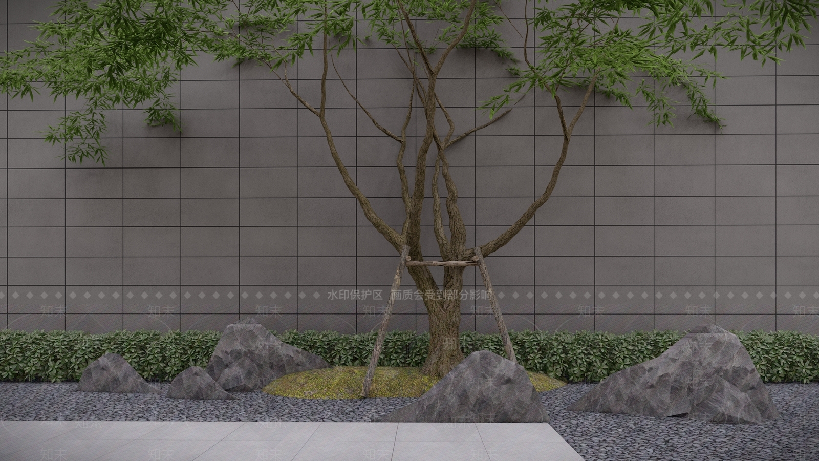 现代石头SU模型下载【ID:1106819344】