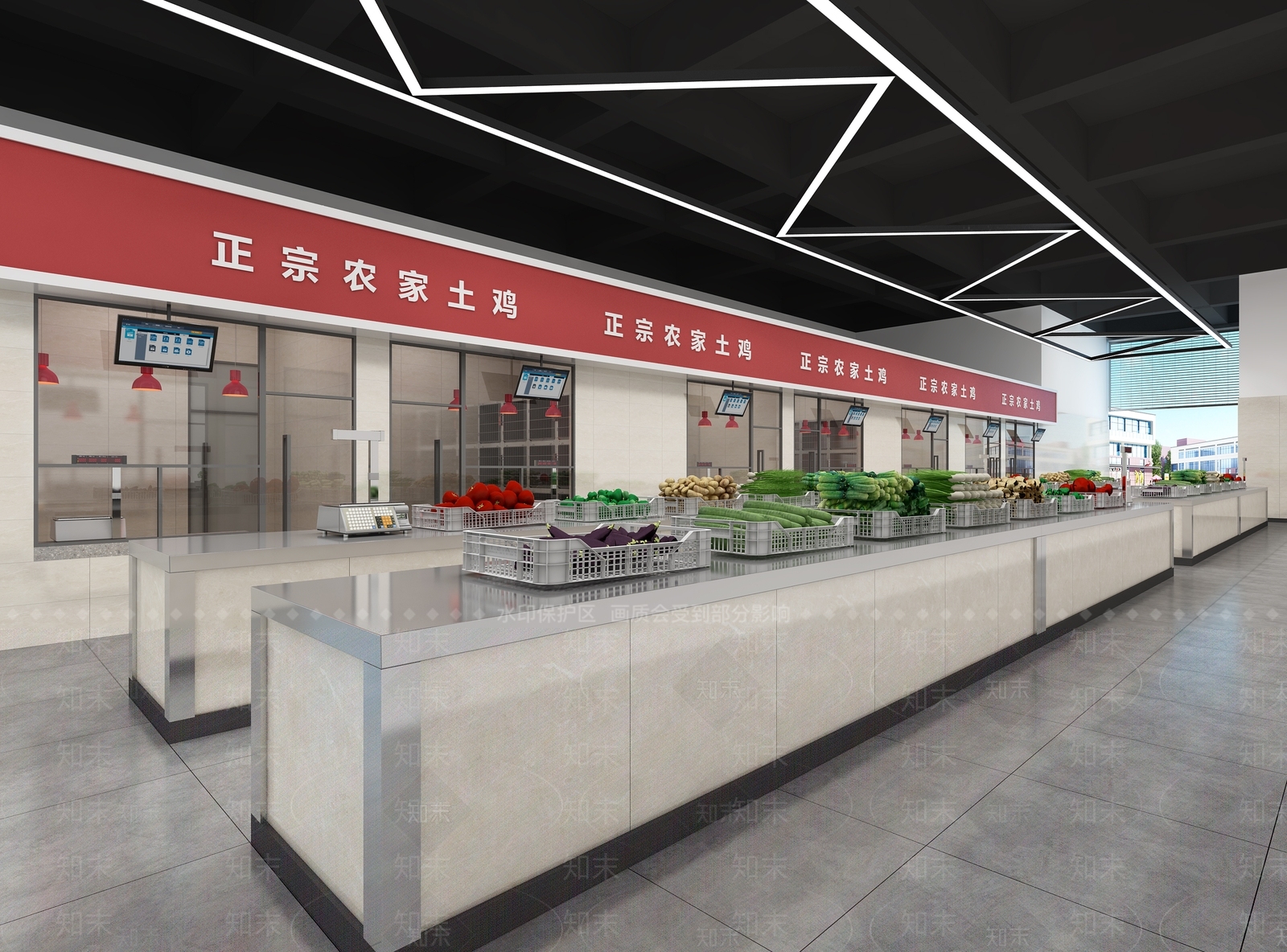 现代超市3D模型下载【ID:1106823461】
