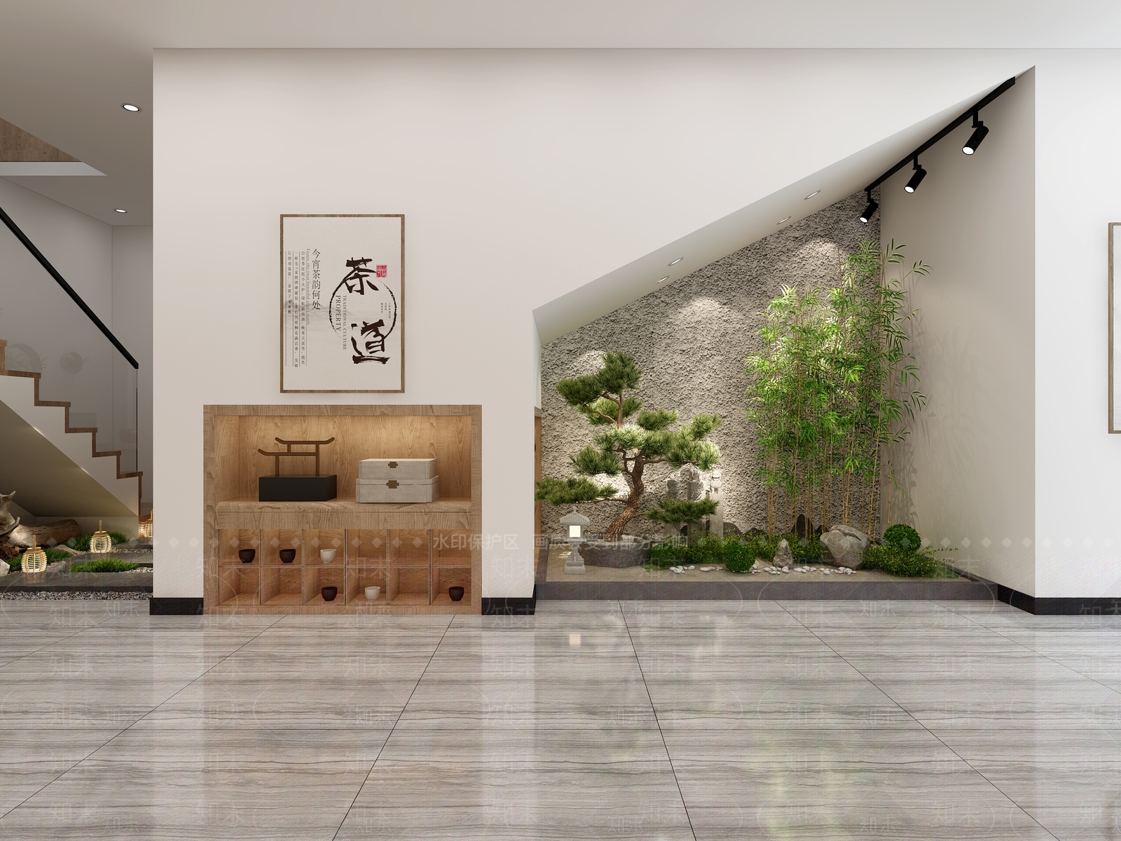 新中式茶馆3D模型下载【ID:1106823482】