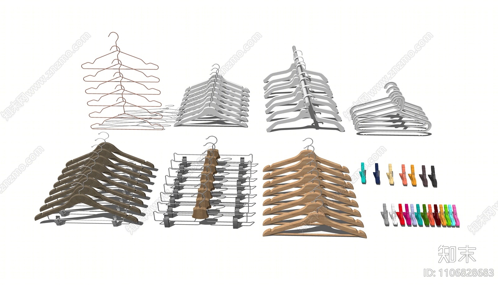 现代衣架SU模型下载【ID:1106828683】