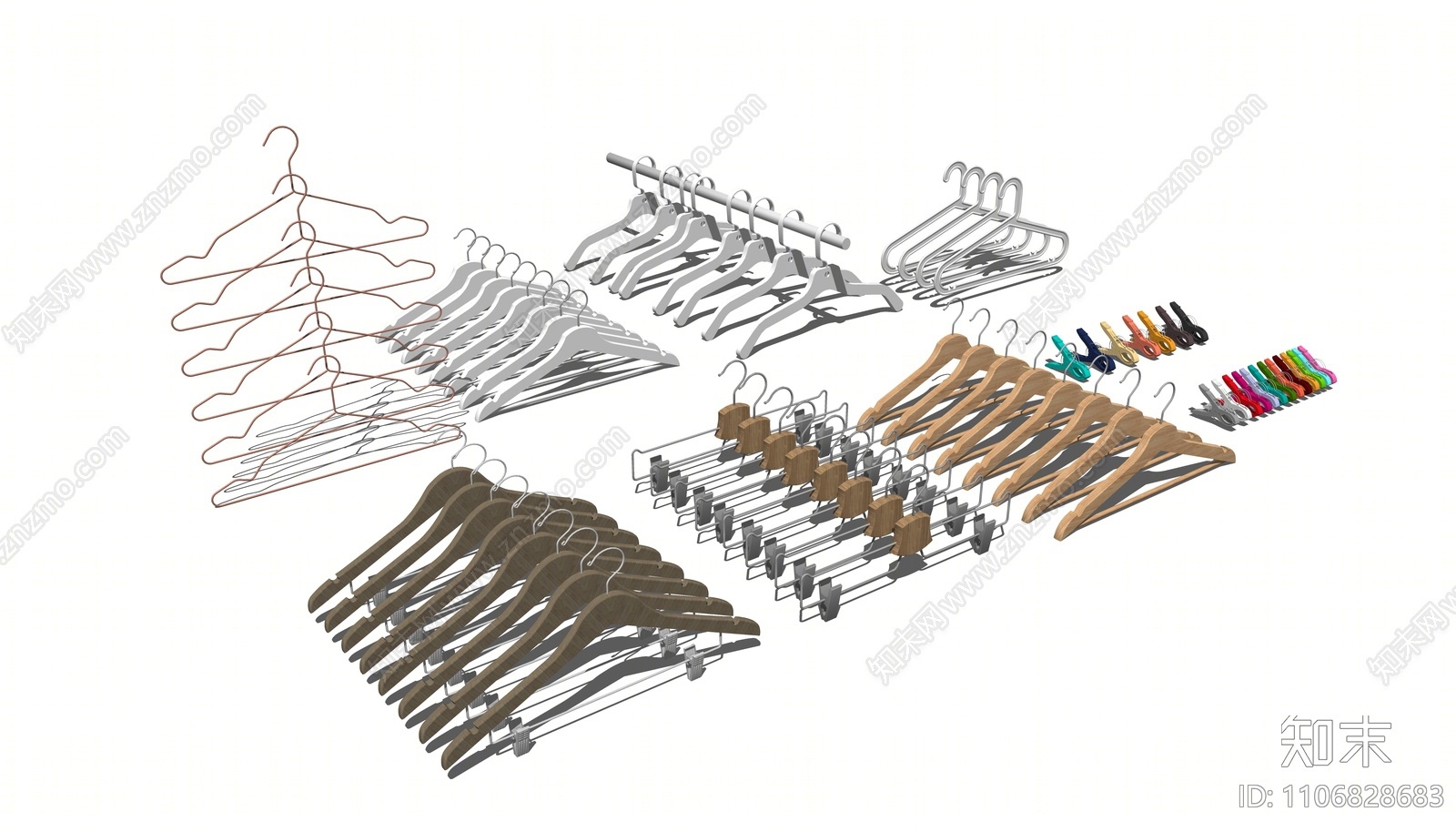 现代衣架SU模型下载【ID:1106828683】